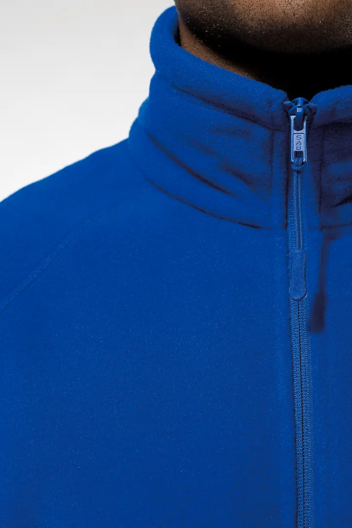 Mikrofleece-Jacke mit Reißverschluss Raglanärmel für Herren 6