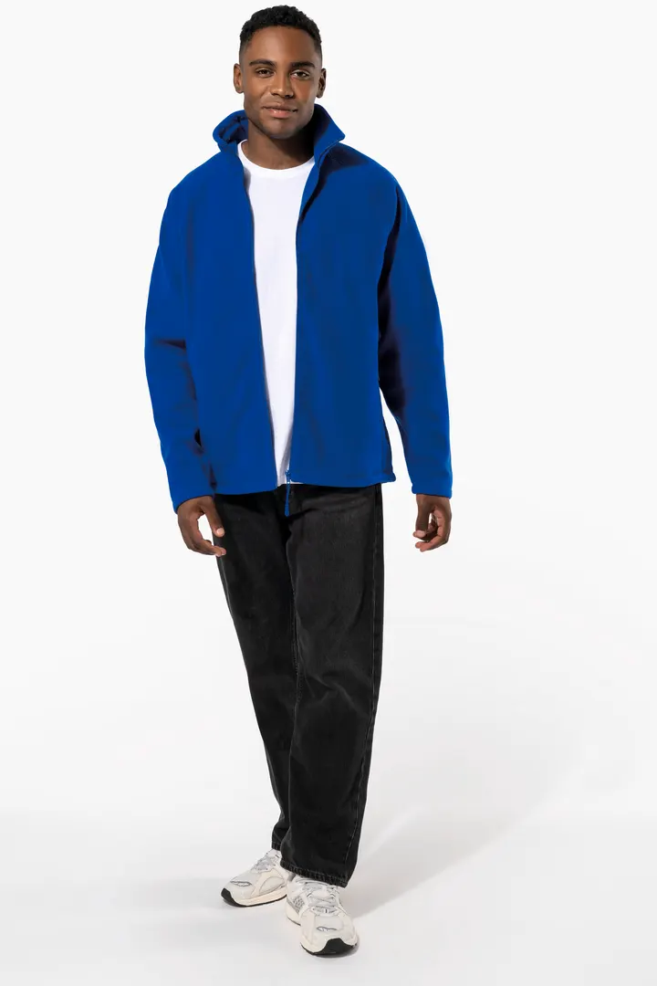 Mikrofleece-Jacke mit Reißverschluss Raglanärmel für Herren 1