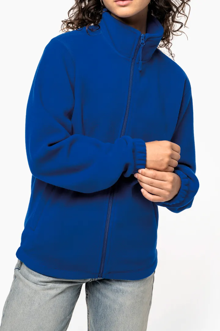 Verstellbare Fleecejacke mit elastischen Ärmelbündchen 1