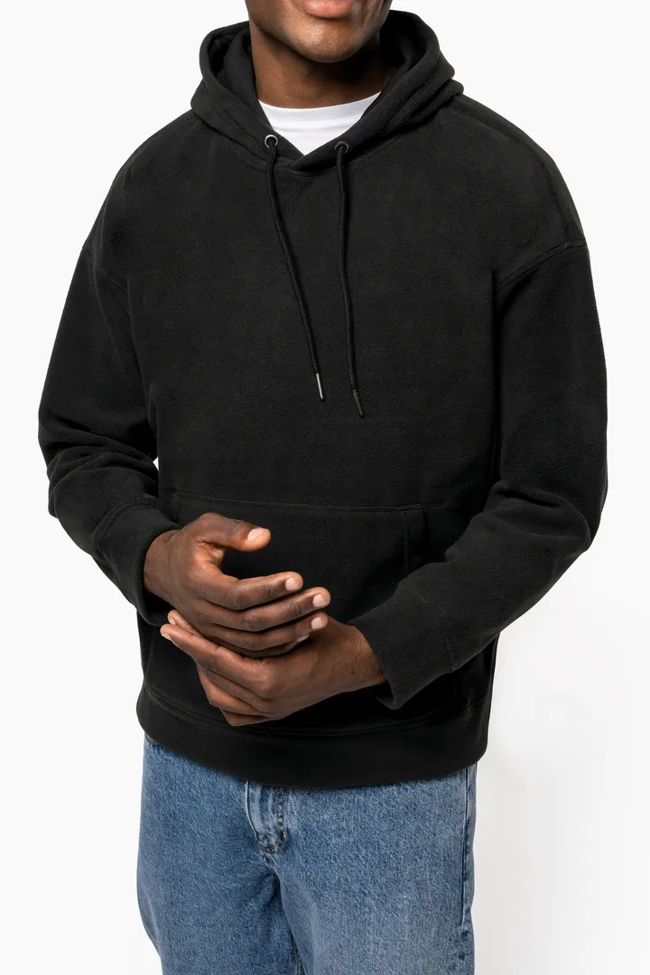 Oversize-Unisex-Kapuzensweatshirt aus recyceltem Fleece