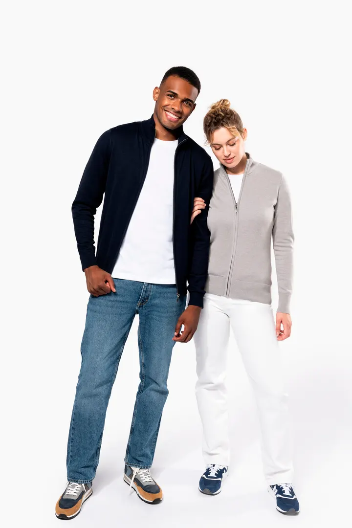 Herren Cardigan mit Reißverschluss 14
