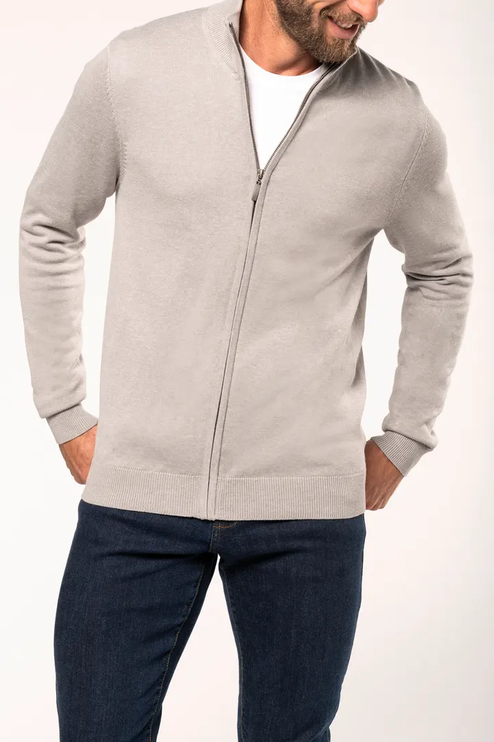 Herren Cardigan mit Reißverschluss 4