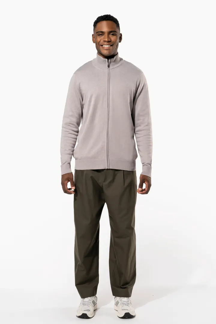 Herren Cardigan mit Reißverschluss 1