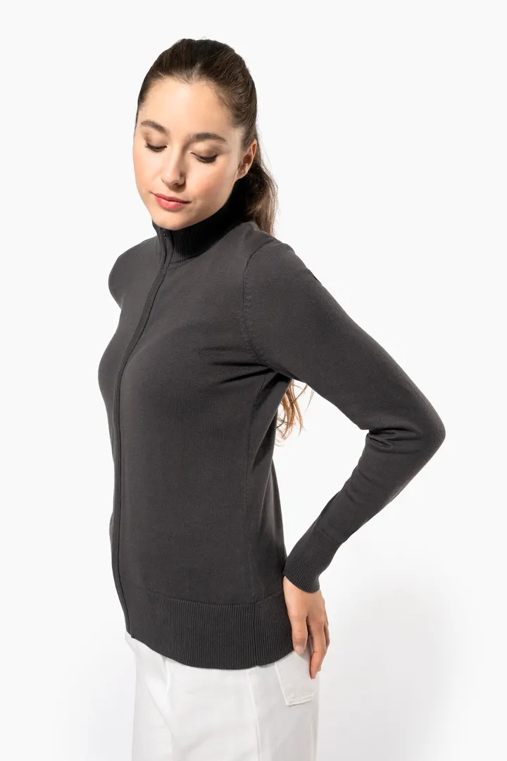 Cardigan zippé femme 3