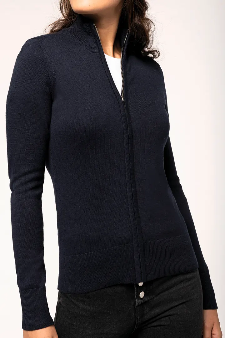 Cardigan zippé femme 8