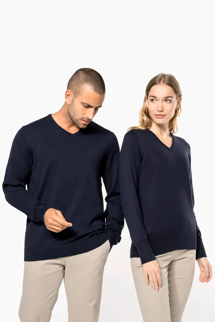Pull col V femme 22