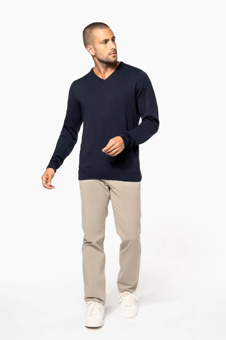 Pull col V homme 16