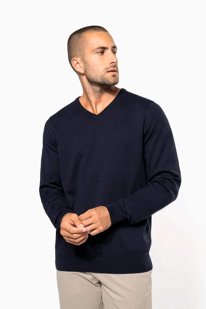 Pull col V homme 17