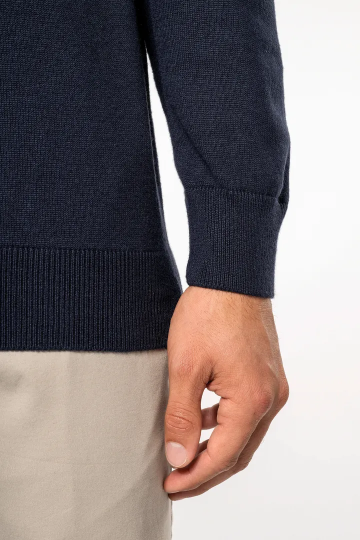 Pull col V homme 19