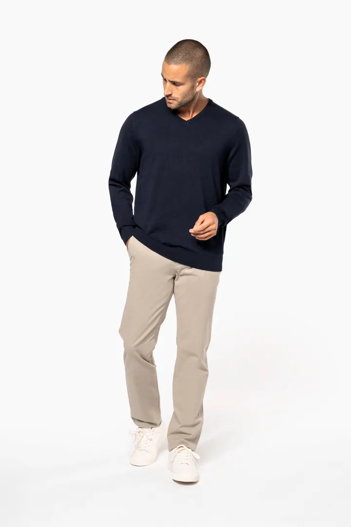 Pull col V homme 10