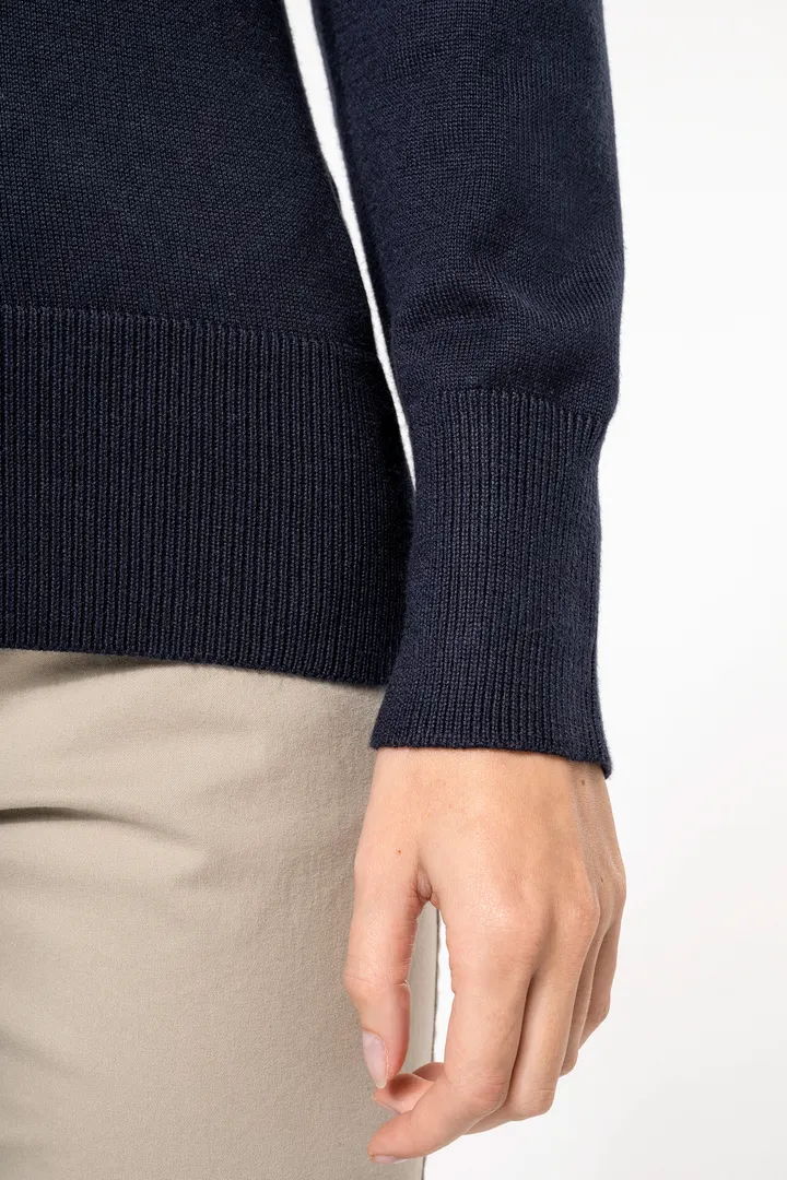 Pull col V femme 18
