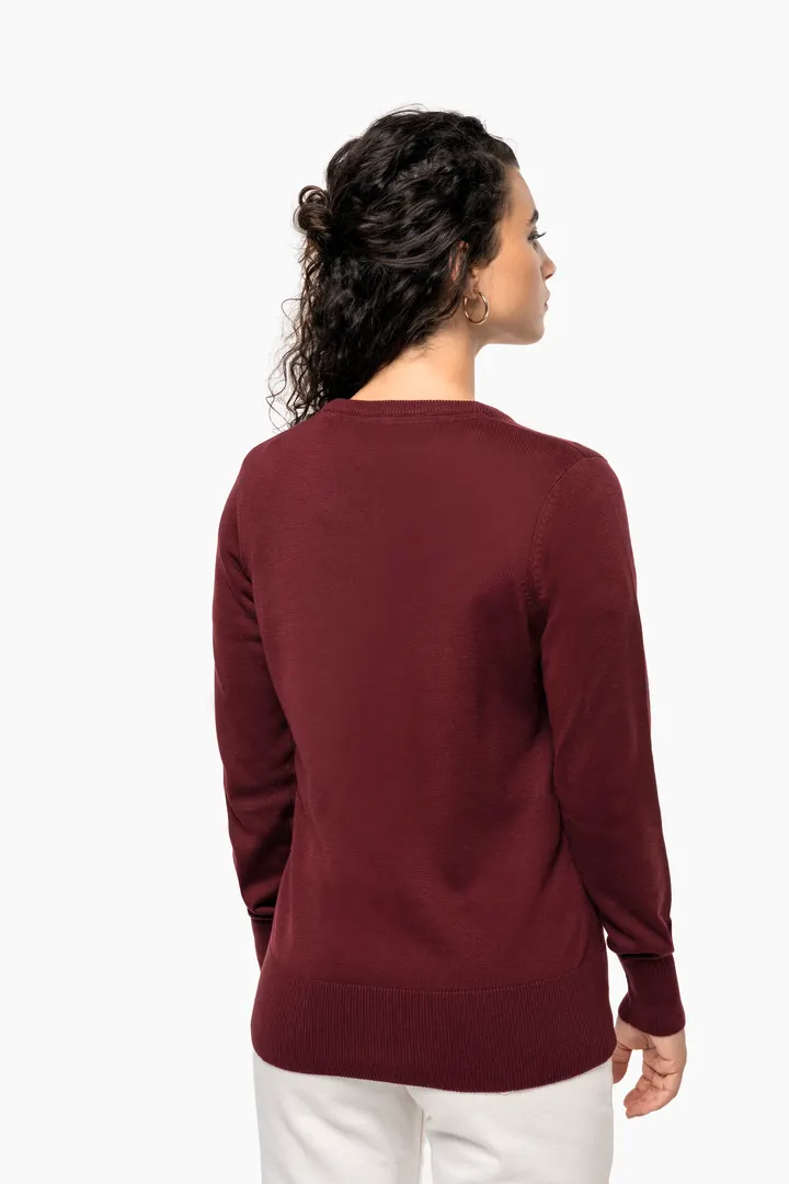 Pull col V femme 9