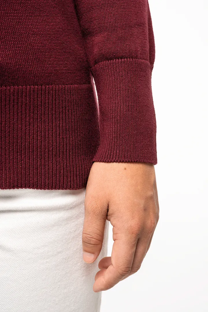 Pull col V femme 2