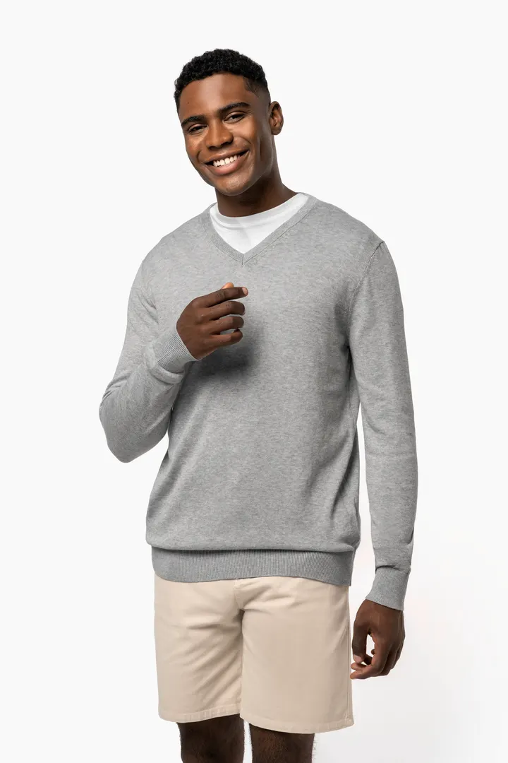 Umweltfreundlicher Herrenpullover mit V-Ausschnitt 4