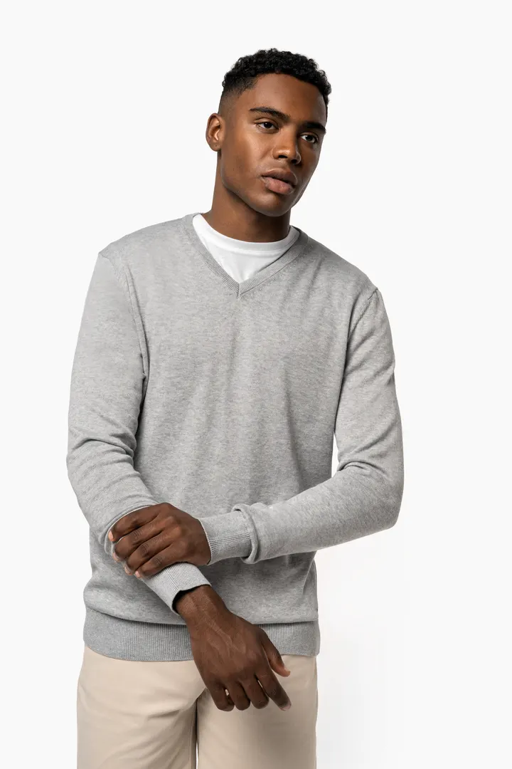 Umweltfreundlicher Herrenpullover mit V-Ausschnitt 5