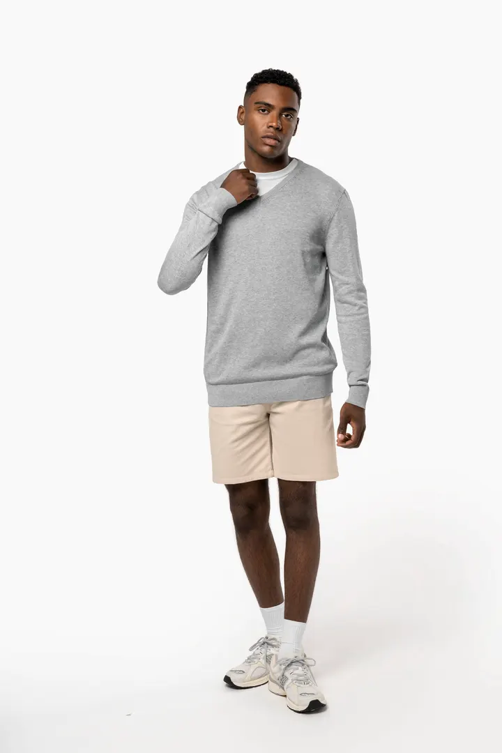 Umweltfreundlicher Herrenpullover mit V-Ausschnitt 9