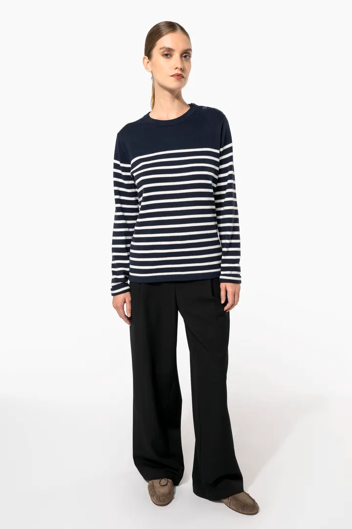 Damenpullover im Marine-Stil 8