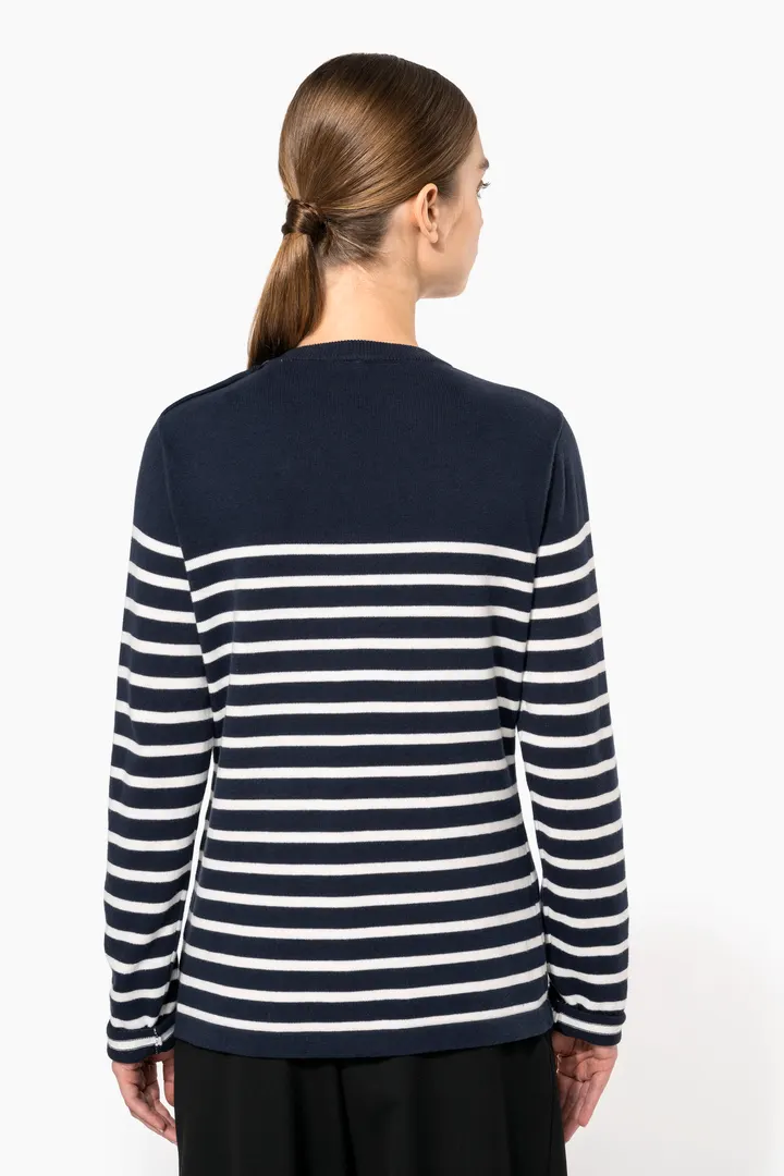 Damenpullover im Marine-Stil 13