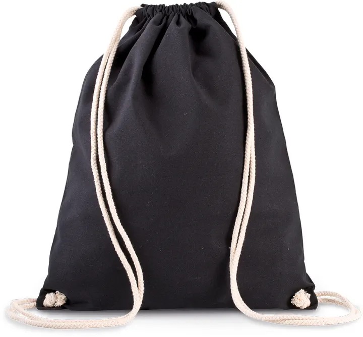 Sac à dos en coton bio avec cordelettes 1