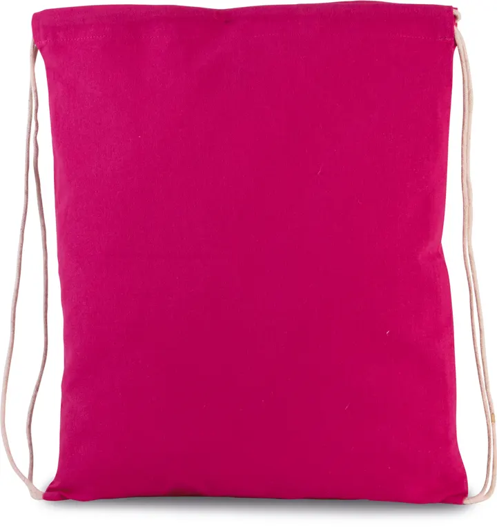 Petit sac à dos en coton bio avec cordelettes 2