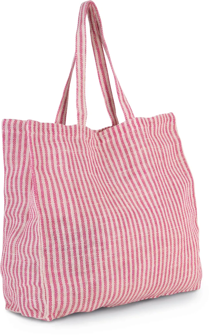 Sac shopping à rayures en juco 7