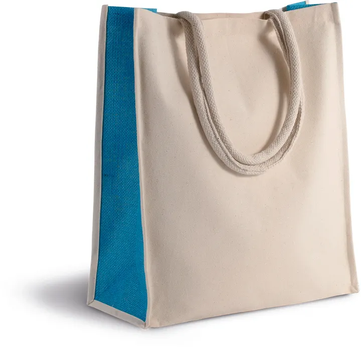 Baumwoll- / Jute-Shoppingtasche, 23 L 1