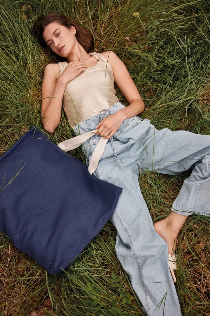 Grand sac de shopping fourre-tout esprit rustique 7