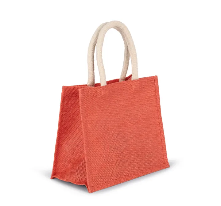 Jutetasche im Cabas-Stil Mittel 3