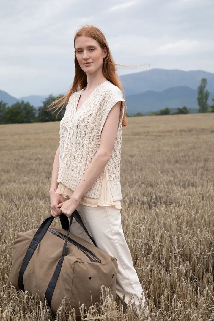 Reisetasche aus Baumwoll-Canvas