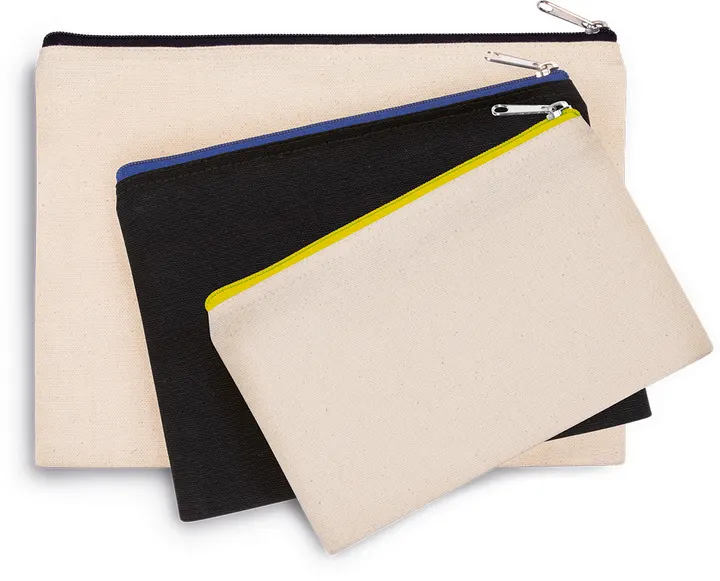Pochette en coton canvas - petit modèle 2