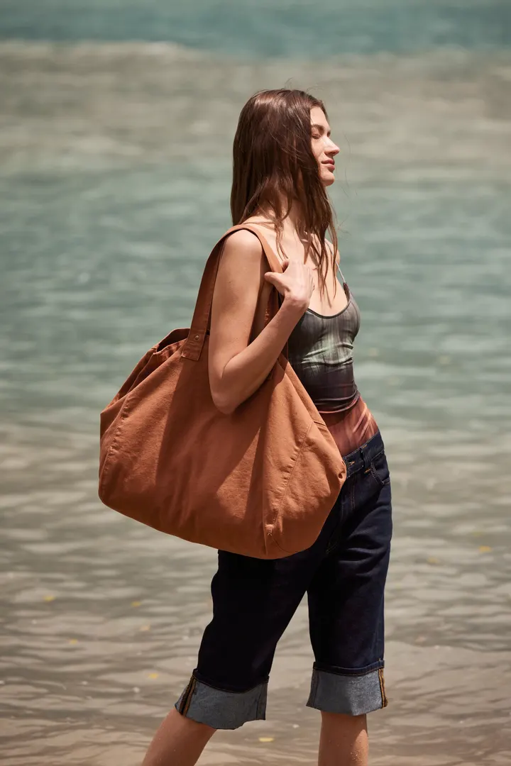 Shoppingtasche aus ausgewaschener Baumwolle 5