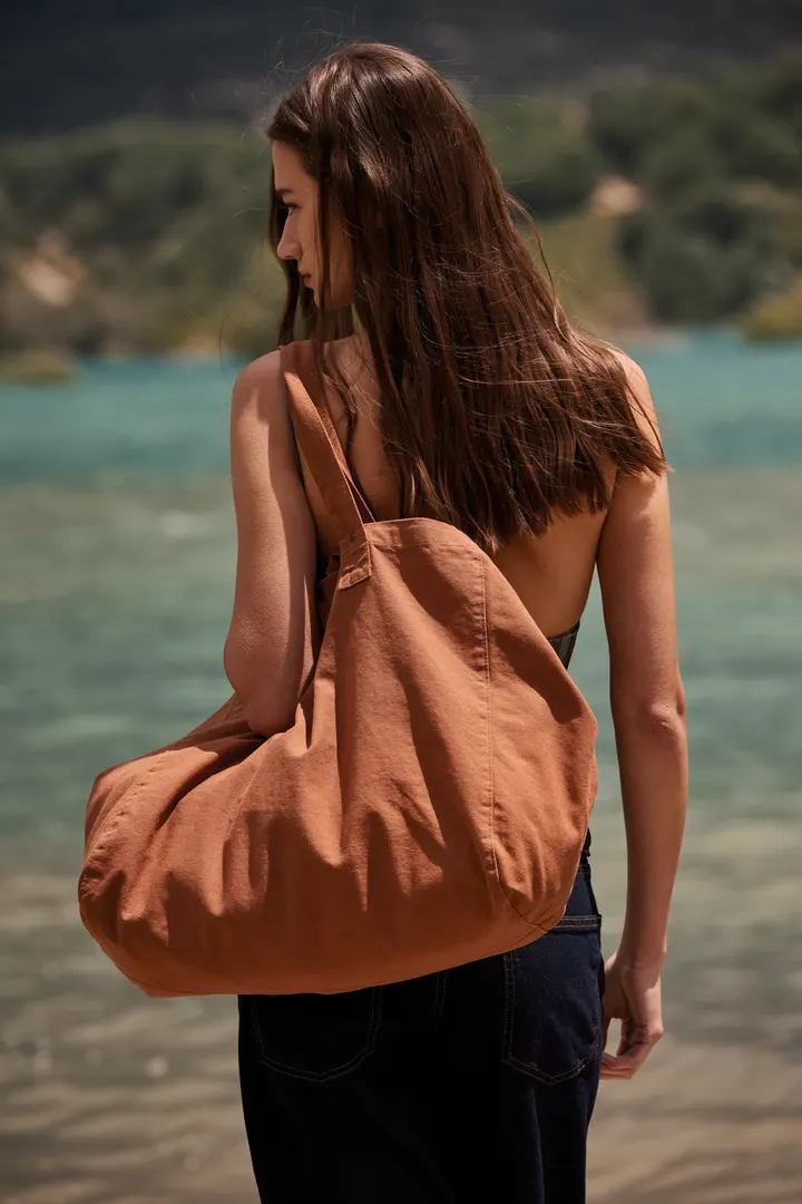 Shoppingtasche aus ausgewaschener Baumwolle 7