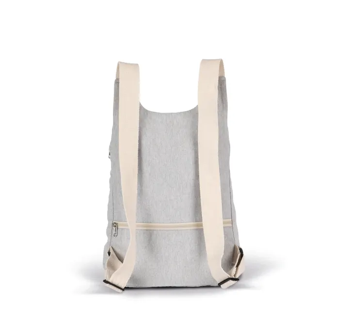 Recycelter Rucksack mit Anti-Diebstahlschutz-Tasche auf der Rückseite 5