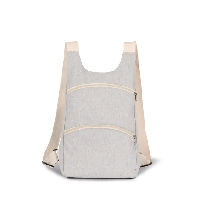 Recycelter Rucksack mit Anti-Diebstahlschutz-Tasche auf der Rückseite 6
