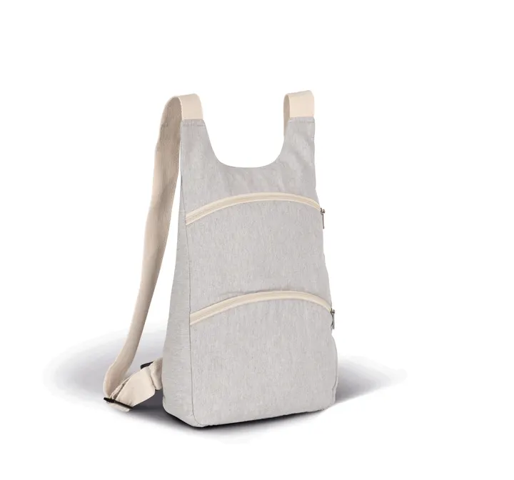 Recycelter Rucksack mit Anti-Diebstahlschutz-Tasche auf der Rückseite 7