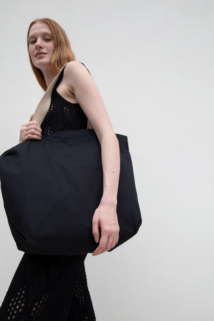 Große Shoppingtasche mit flachem Boden 6