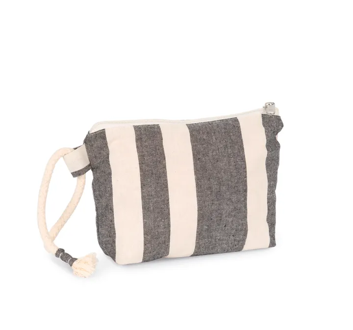 Recycelte kleine Tasche – Streifenmuster 3
