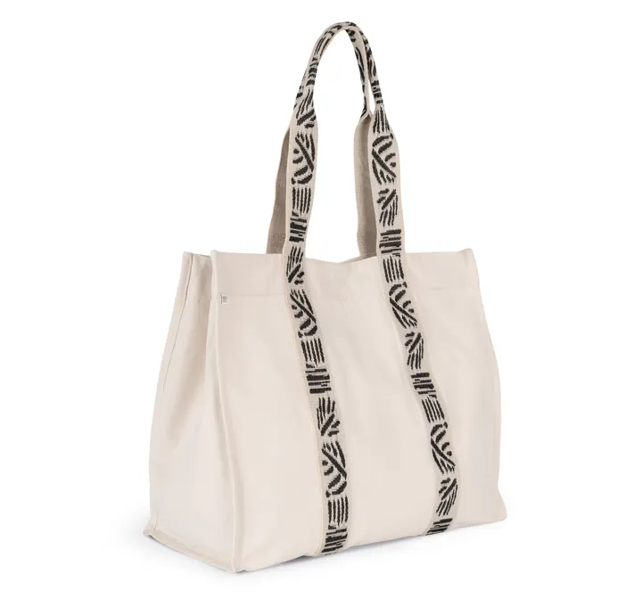 Grand sac shopping recyclé à soufflet 2