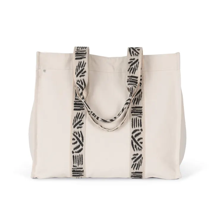 Grand sac shopping recyclé à soufflet 3