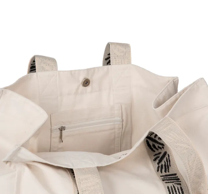 Grand sac shopping recyclé à soufflet 4