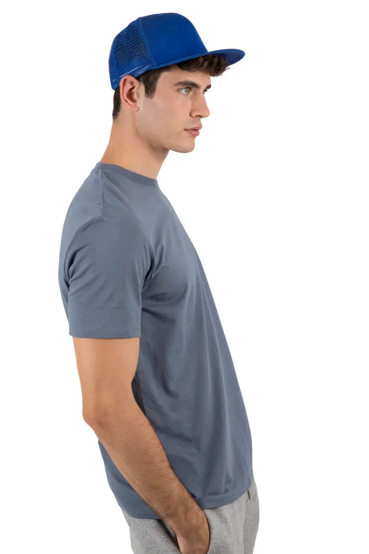 Trucker-Cap - 6-Panels-Kappe, Flachschirm 7