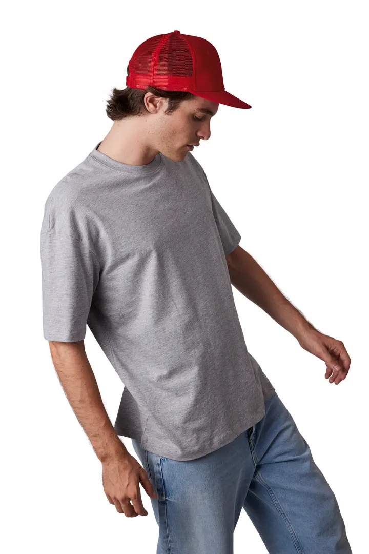 Trucker-Cap - 6-Panels-Kappe, Flachschirm 9
