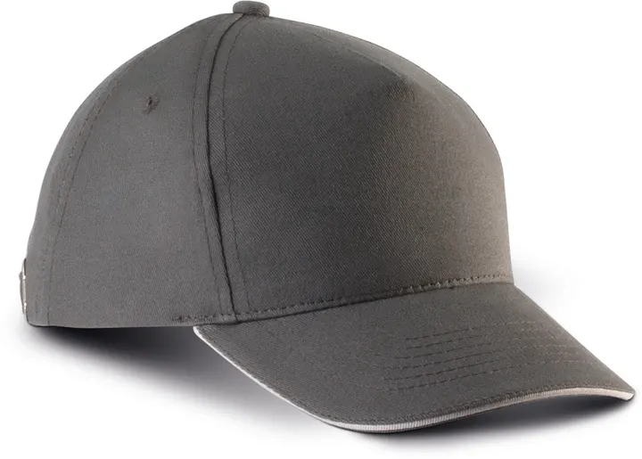 5-Panel Kinderkappe mit Kontrast-Sandwichschirm 2