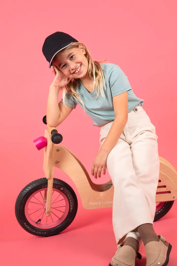 5-Panel Kinderkappe mit Kontrast-Sandwichschirm