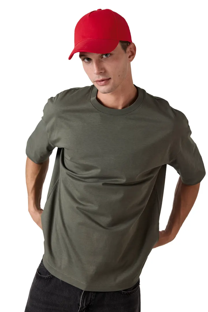 Sportkappe mit 5 Panels aus dicker Baumwolle 19