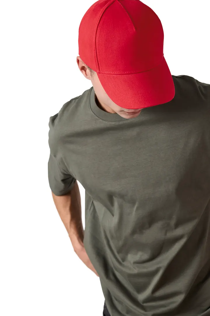 Sportkappe mit 5 Panels aus dicker Baumwolle 22
