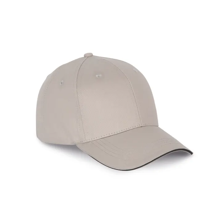 6-Panel-Kappe mit Kontrast-Sandwichschirm 9
