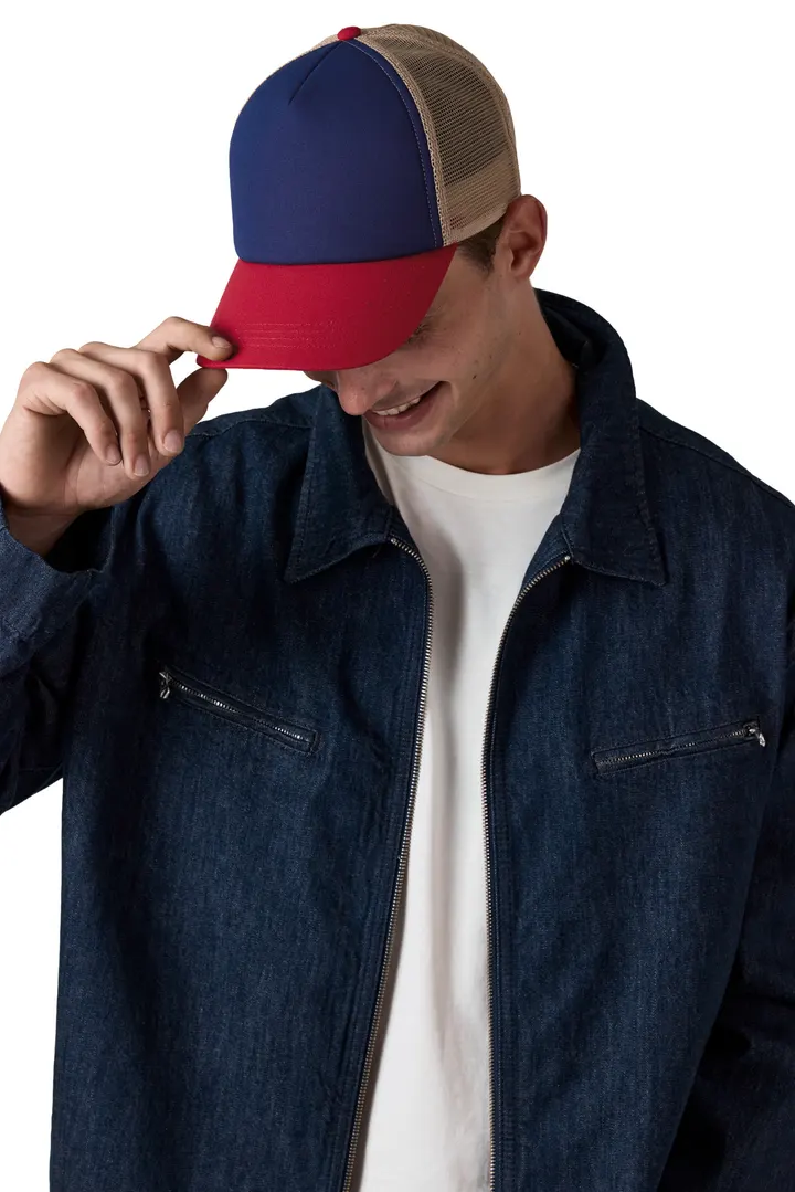 5 Panel-Trucker-Kappe aus Canvas-Baumwolle - K-up Gold Label 2