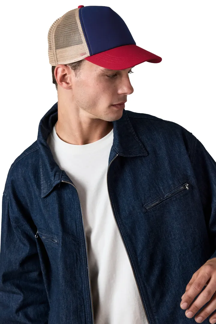 5 Panel-Trucker-Kappe aus Canvas-Baumwolle - K-up Gold Label 3