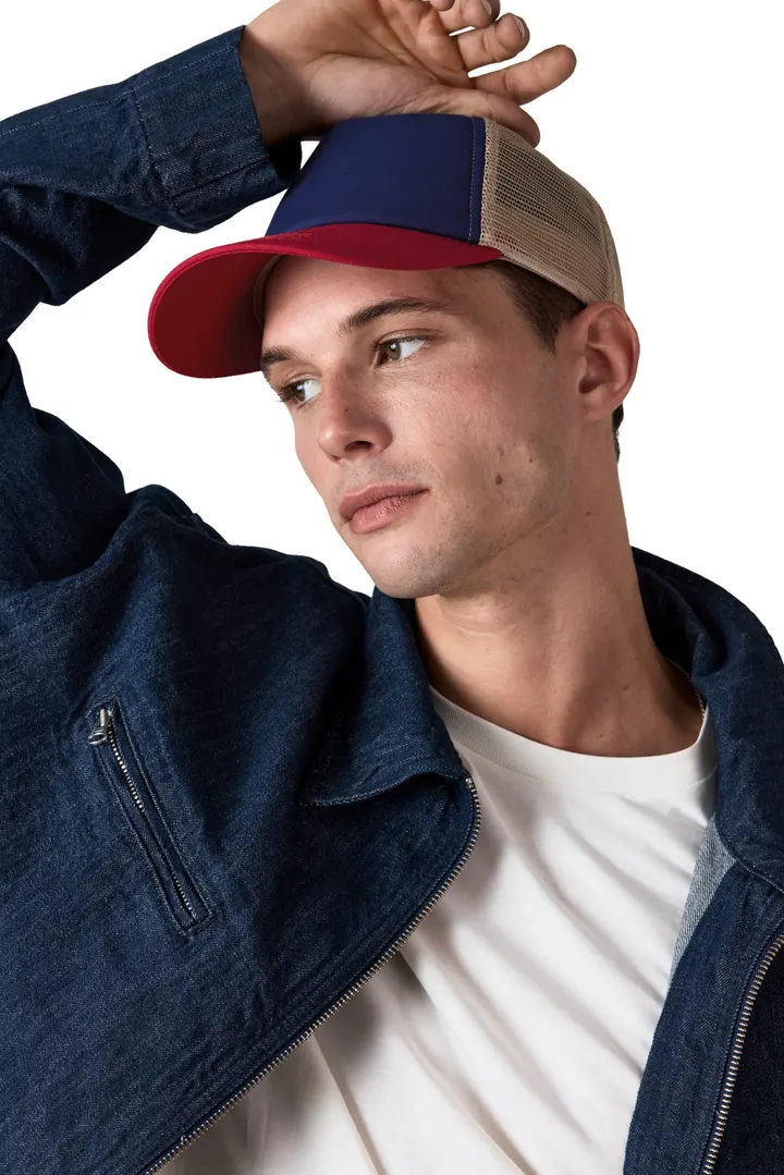 5 Panel-Trucker-Kappe aus Canvas-Baumwolle - K-up Gold Label 5